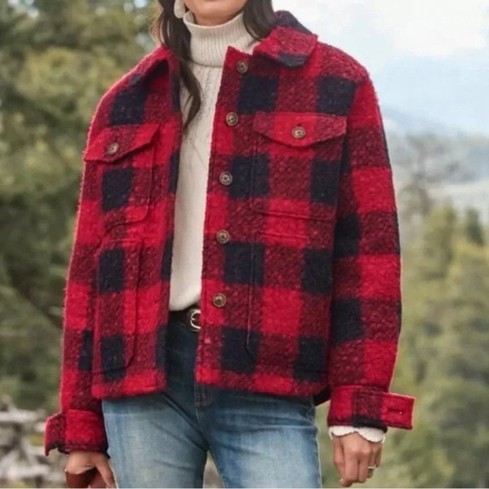 Sundance Buffalo Plaid Woodcutter Jacket